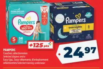 Familiprix Pampers selected diapers or easy-ups, selected training underwear offer