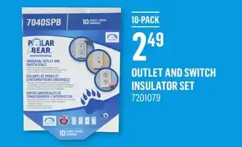 Canac Outlet and switch insulator set offer