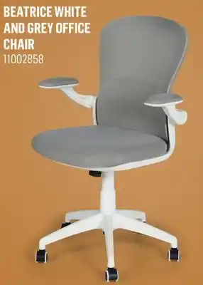 Canac Beatrice white and grey office chair offer