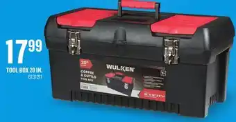 Canac Tool box 20 in offer