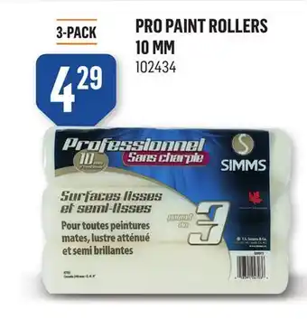 Canac Pro paint rollers 10 mm offer