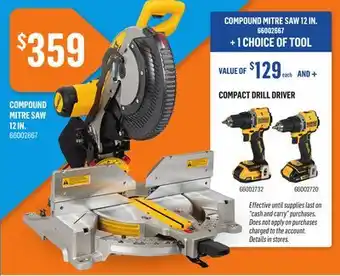 Canac Compound mitre saw 12 in offer