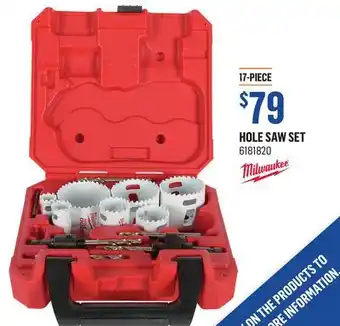 Canac Milwaukee hole saw set offer