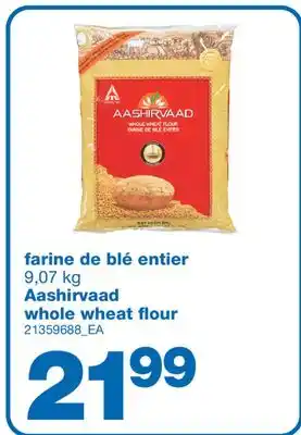 Wholesale Club Farine de blé entier aashirvaad 9,07 kg offer