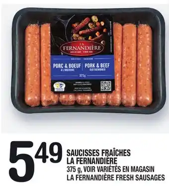 Marche Ami Saucisses fraîches la fernandière offer