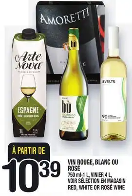 Marche Ami Vin rouge, blanc ou rosé | red, white or rosé wine offer