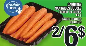 Marche Ami Carottes nantaises douces | sweet nantes carrots offer