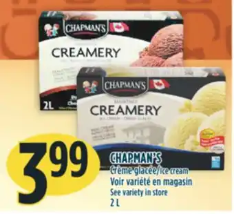 Marché Adonis Chapman's crème glacée offer