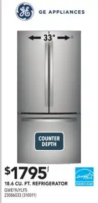Ge appliances 18.6 cu. ft. refrigerator