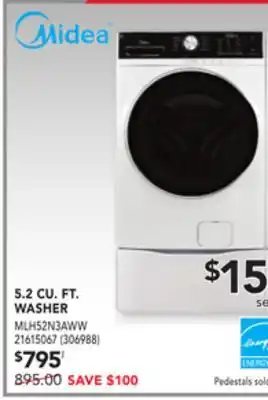 Réno Dépôt Midea 5.2 cu. ft. washer offer