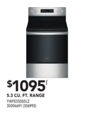 Réno Dépôt Whirlpool 5.3 cu. ft. range offer