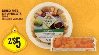 Food Basics DRIED FIGS OR APRICOTS 200G SELECTED VARIETIES offer
