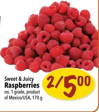 Farm Boy Sweet & juicy raspberries offer