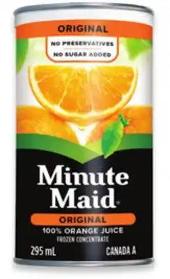 Walmart Minute maid frozen concentrate orange juice offer