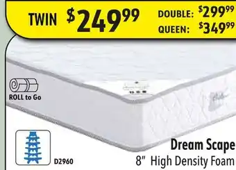 Oxford Mills Dream scape 8 high density foam twin offer