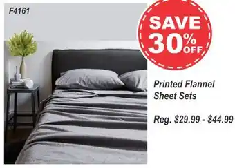 Oxford Mills Printed flannel sheet sets offer