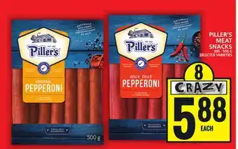 Food Basics Piller's meat snacks offer