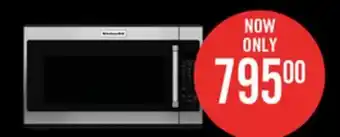 The Brick Kitchenaid 2.0 cu. ft. over-the-range microwave with sensor functions - stainless steel offer