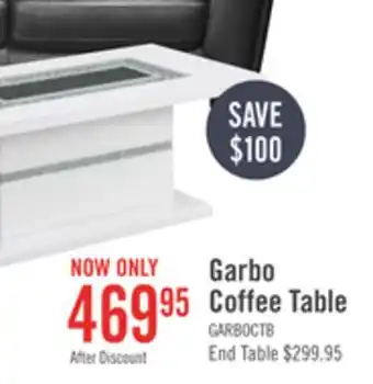 The Brick Garbo coffee table offer