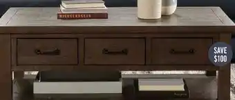 The Brick Morgan coffee table - brown offer