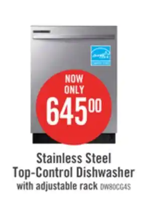 The Brick Samsung 24 top-control dishwasher with adjustable rack - dw80cg4021sraa offer