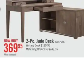 The Brick Jude reversible desk with hutch hazelnut offer