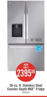 The Brick Lg 26 cu. ft. smart counter-depth max refrigerator with dual ice makers - lrfxc2606s offer
