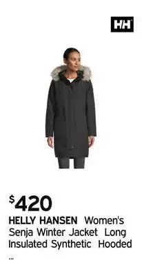 Atmosphere Women's senja winter jacket long insulated synthetic hooded waterproof offer