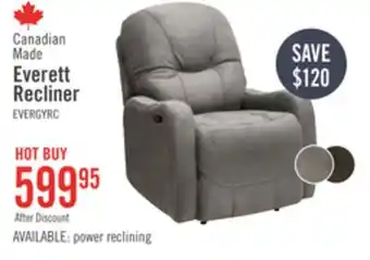 The Brick Everett recliner - grey offer