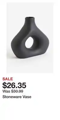 H&M Stoneware vase offer