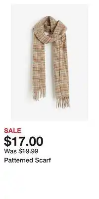 H&M Patterned scarf offer