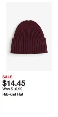 H&M Rib-knit hat offer