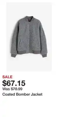 H&M Coated bomber jacket offer