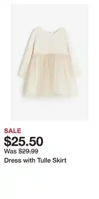 H&M Dress with tulle skirt offer