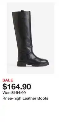 H&M Knee-high leather boots offer