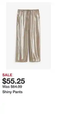 H&M Shiny pants offer
