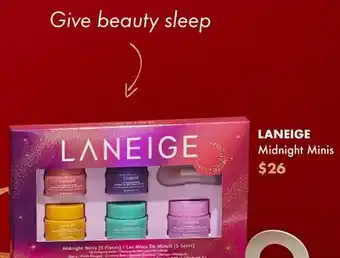 Sephora Laneige midnight minis offer