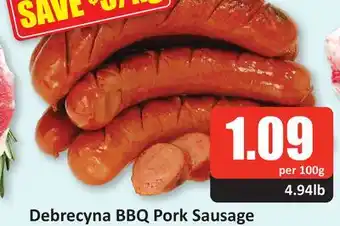Starsky Debrecyna bbq pork sausage offer