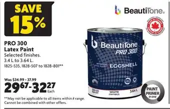 Home Hardware Pro 300 latex paint offer