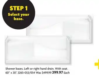 Home Hardware Olio acrylx tub and shower components offer