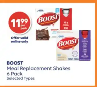 Wellwise by Shoppers Boost meal replacement shakes 6 pack offer