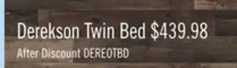The Brick Derekson twin bed offer