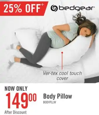 The Brick Bedgear body pillow offer