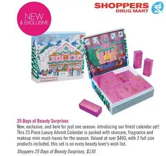 Shoppers Drug Mart Shoppers 25 days of beauty surprises offer