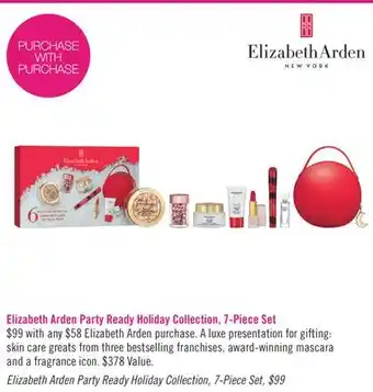 Shoppers Drug Mart Elizabeth arden party ready holiday collection, 7-piece set offer