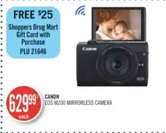 Shoppers Drug Mart Canon eos m200 mirrorless camera offer