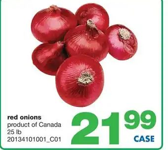 Wholesale Club Red onions, 25 lb offer