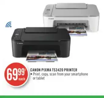 Shoppers Drug Mart Canon pixma ts3420 printer offer