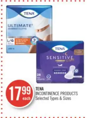 Shoppers Drug Mart Tena incontinence products offer