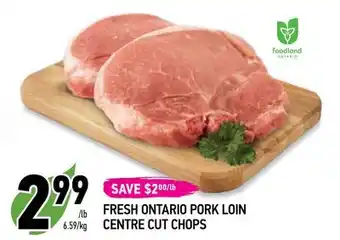 Coppa's Fresh Market Fresh ontario pork loin centre cut chops offer